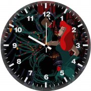 batman and posin ivy in the animated series lr wall clock