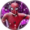 spiderman listening music qm wall clock