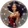 wonder woman hair flowing zh wall clock