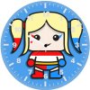harley quinn dynamic diva fi wall clock