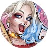 suicide squad harley quinn art 4t wall clock