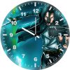 john wick with sword k0 wall clock