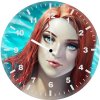cute mera art pv wall clock