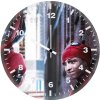 deadpool and spiderman xz wall clock