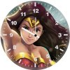 wonder woman cute girl artwork rq wall clock