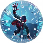 miles moralesartnew ev wall clock