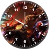 justice league art 1p wall clock