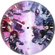 team iron man and team captain america ge wall clock