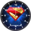 superman legacy logo jy wall clock