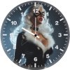 blazing black cat r2 wall clock