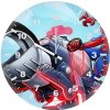 spider man on bike pa wall clock