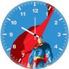 superman flying cape artwork hd wall clock