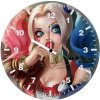 cute harley quinn om wall clock