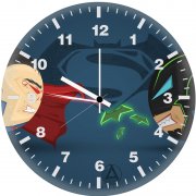 batman and superman tadpoles artwork cb wall clock