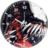venom digital artwork st wall clock