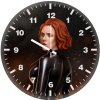 black widow digital artwork vp wall clock