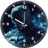 batman glitch art k8 wall clock