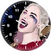 harley quinn vector portrait 4m wall clock