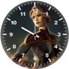 captain marvel women w8 wall clock
