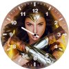 wonder woman girl qz wall clock