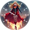 supergirl heroine from krypton yi wall clock