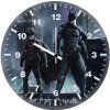 batman and robin in rainy gotham h1 wall clock