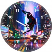 spider man in spider verse 3b wall clock