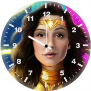 artwork of wonder woman 1984 rt wall clock