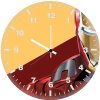 iron man digital artwork v0 wall clock