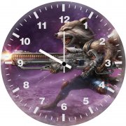 rocket raccoon v8 wall clock