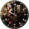 harley quinn from comics cosplay iu wall clock