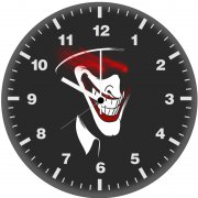 joker strange minimal tw wall clock