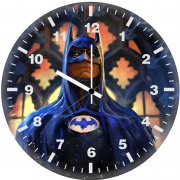 batman michael keaton art 1l wall clock