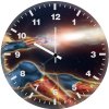 captain marvel strikes ye wall clock