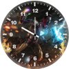 iron man stormbreaker with infinity gauntlet jt wall clock