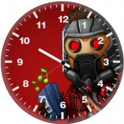 star lord listening music 3g wall clock