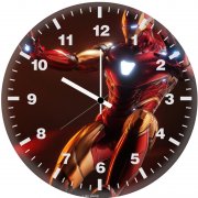 iron man superior steel im wall clock