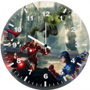 avengers artwork fan made em wall clock