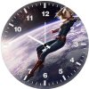 captain marvel earth frame 8i wall clock