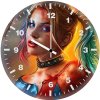 harley quinn art eq wall clock