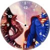wonder woman and superman bd wall clock