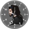 black superman minimalism 4a wall clock