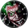 joker damaged art f1 wall clock