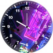bat man cyber city ya wall clock