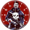 punisher with dodge and gun tg wall clock