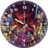 art of all superheroes ig wall clock