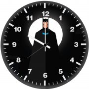 batman flat design minimal hb wall clock