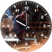 spiderman sitting mask off iz wall clock