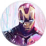 iron man red suit r0 wall clock