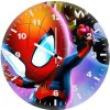kid spider man op wall clock